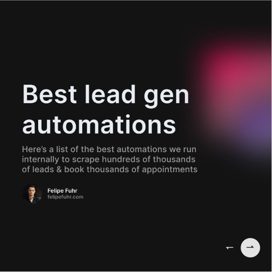 Lead Gen Automations Carousel
